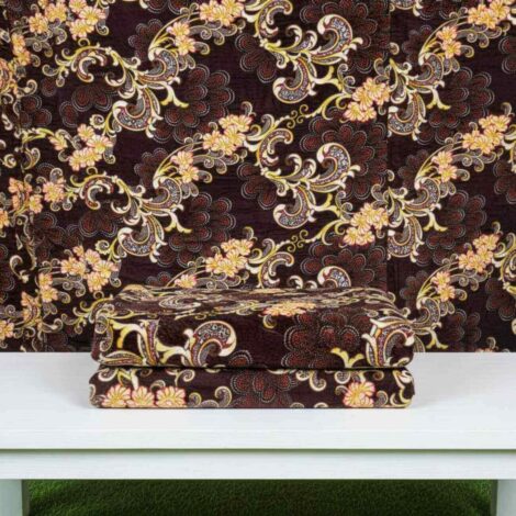Brown With Flowers Printed AC Comforter – Lightweight & Breathable