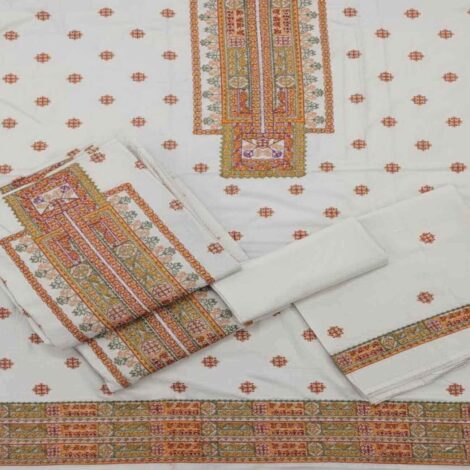 White Premium 2-Piece Suit – Unstitched